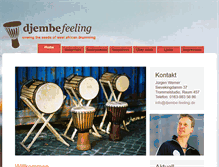 Tablet Screenshot of djembe-feeling.de